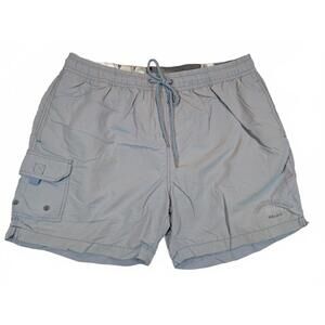 Tommy Bahama Relax Swim Trunks Cargo Shorts Mens XL Blue Nylon